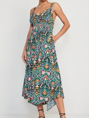 Old Navy Multi Color Maxi Dress Size Small